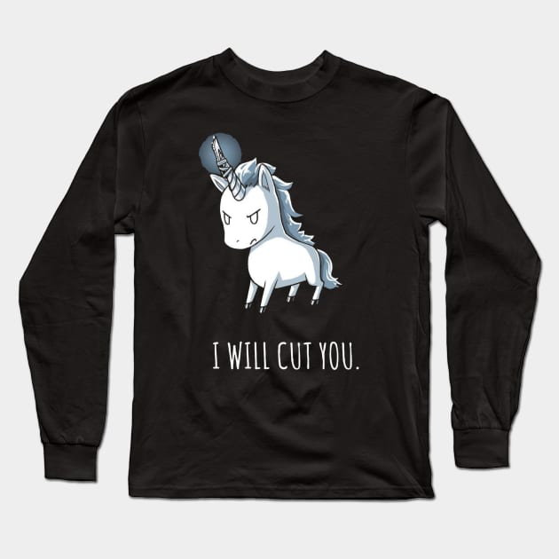 STABBY THE UNICORN Long Sleeve T-Shirt by TeeTurtle